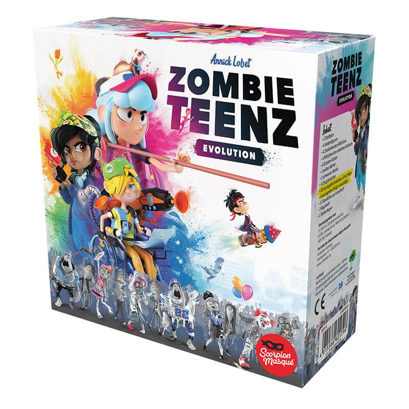 Schachtel Vorderseite - nominiert zum Spiel des Jahres 2021 - Zombie Teenz Evolution