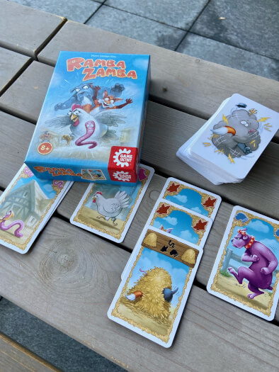 Ramba Zamba - Karten auf Tisch - Kinderspiele-Test