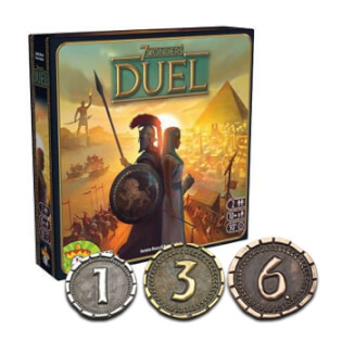 Münzen 7 Wonders Duel - Spielmaterial Upgrade: Münzen 7 Wonders Duel