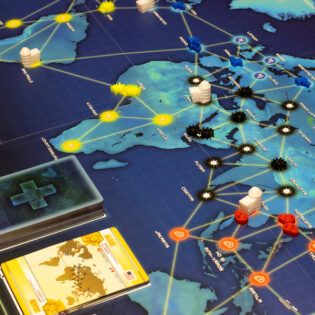 Seuchenwürfel und Forschungszentren Pandemic - Spielmaterial Upgrade: Seuchenwürfel und Forschungszentren Pandemic