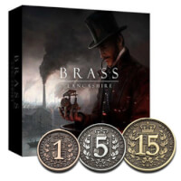 Münzen Brass - Spielmaterial Upgrade: Münzen Brass