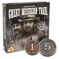 Münzen Great Western Trail - Spielmaterial Upgrade: Münzen Great Western Trail